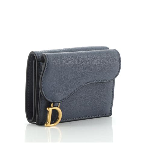 dior saddle trifold wallet|christian dior wallet on chain.